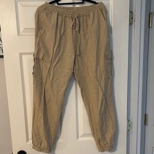 Love Tree Tan Cargo Joggers